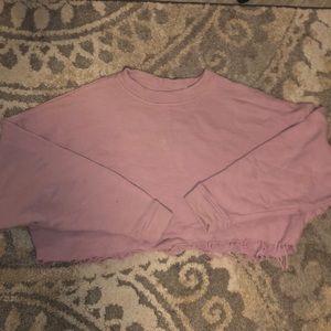 Pacsun Cropped Mauve Crewneck